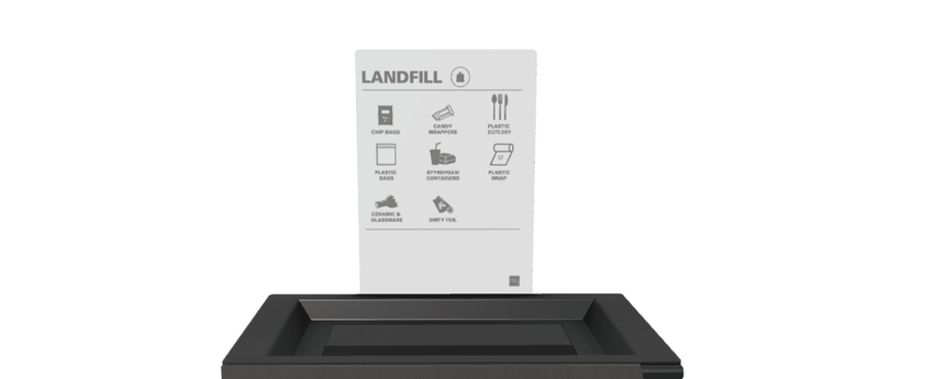 Magnuson L - SIGN - ADH - P Straight Steel Signage Holder with Permanent Adhesive Graphic for Valuta Laminate Units (MAG - L - SIGN - ADH - P - XXX) - SchoolOutlet
