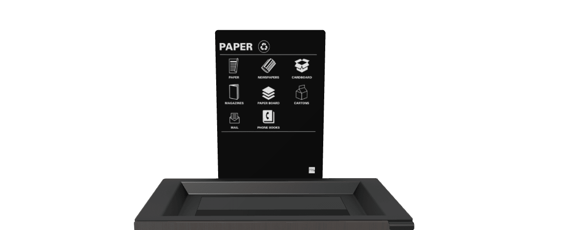 Magnuson L - SIGN - ADH - P Straight Steel Signage Holder with Permanent Adhesive Graphic for Valuta Laminate Units (MAG - L - SIGN - ADH - P - XXX) - SchoolOutlet