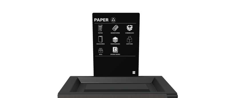 Magnuson L - SIGN - ADH - P Straight Steel Signage Holder with Permanent Adhesive Graphic for Valuta Laminate Units (MAG - L - SIGN - ADH - P - XXX) - SchoolOutlet