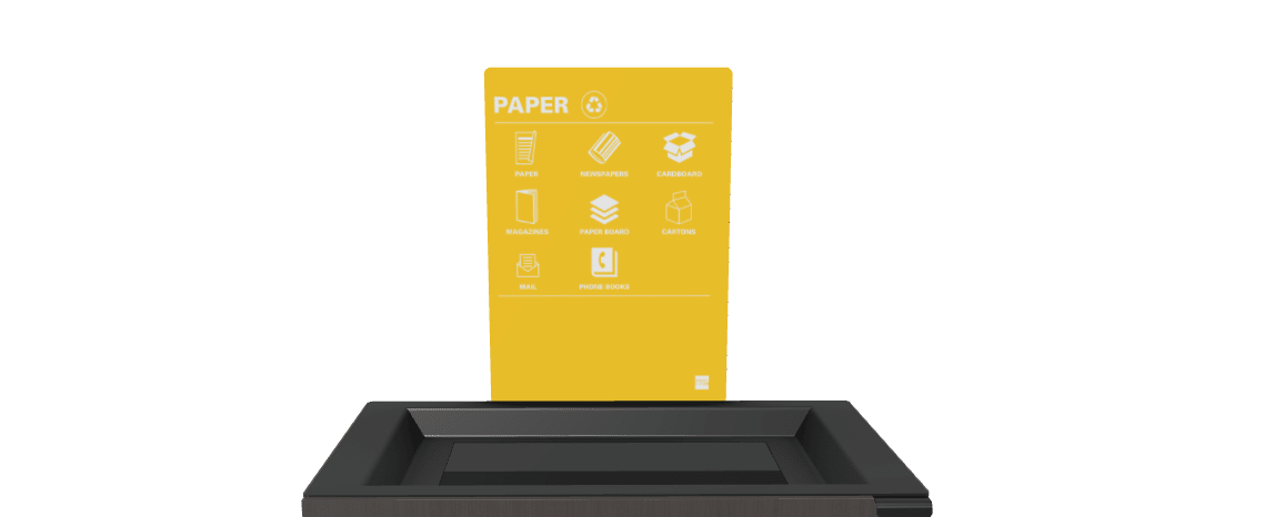 Magnuson L - SIGN - ADH - P Straight Steel Signage Holder with Permanent Adhesive Graphic for Valuta Laminate Units (MAG - L - SIGN - ADH - P - XXX) - SchoolOutlet