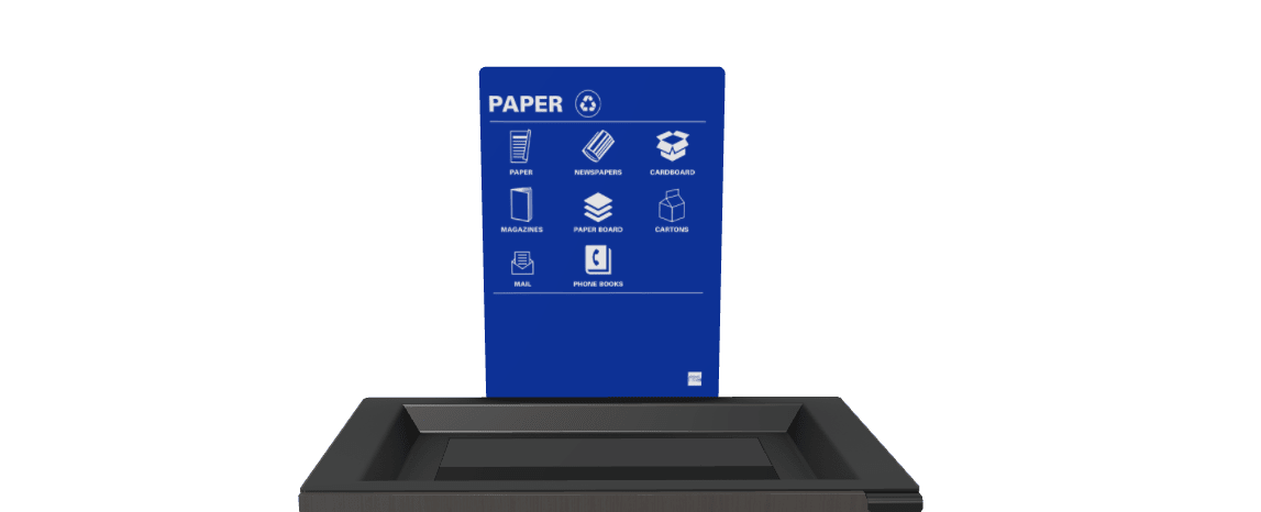 Magnuson L - SIGN - ADH - P Straight Steel Signage Holder with Permanent Adhesive Graphic for Valuta Laminate Units (MAG - L - SIGN - ADH - P - XXX) - SchoolOutlet