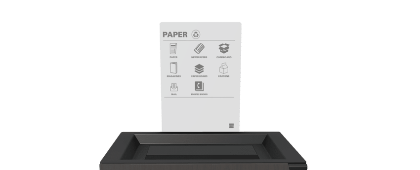Magnuson L - SIGN - ADH - P Straight Steel Signage Holder with Permanent Adhesive Graphic for Valuta Laminate Units (MAG - L - SIGN - ADH - P - XXX) - SchoolOutlet