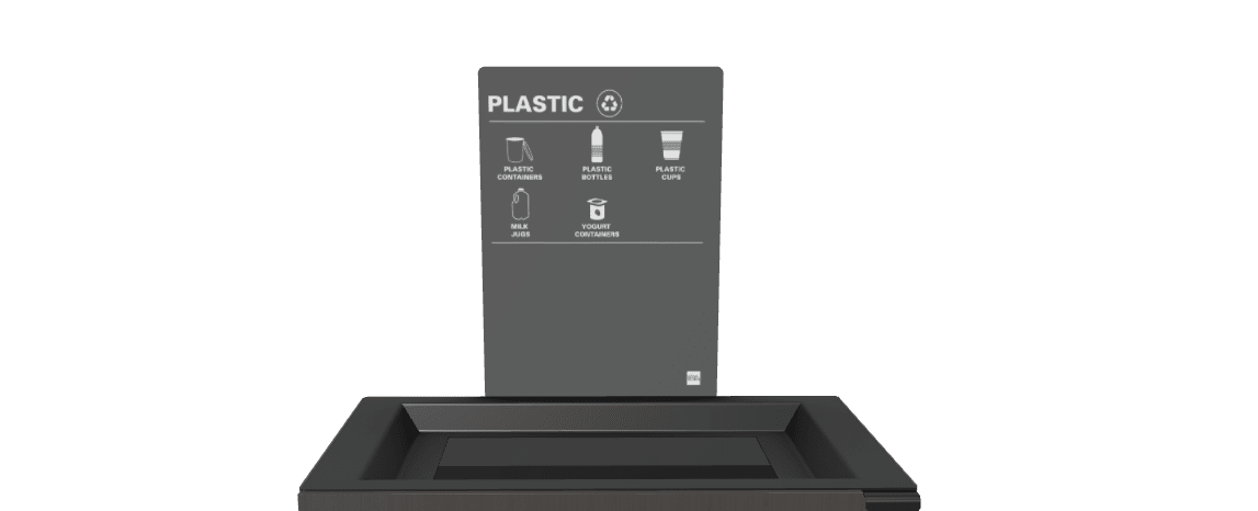 Magnuson L - SIGN - ADH - P Straight Steel Signage Holder with Permanent Adhesive Graphic for Valuta Laminate Units (MAG - L - SIGN - ADH - P - XXX) - SchoolOutlet