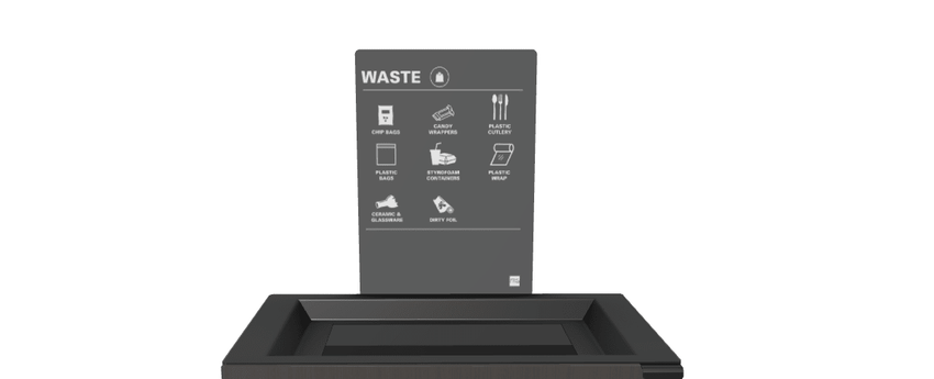 Magnuson L - SIGN - ADH - P Straight Steel Signage Holder with Permanent Adhesive Graphic for Valuta Laminate Units (MAG - L - SIGN - ADH - P - XXX) - SchoolOutlet