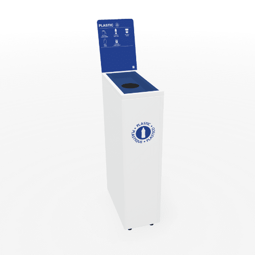 Magnuson L - VA1809L Valuta Laminate 20 - Gallon Waste Receptacle with Front Access Door and Steel Accents (MAG - L - VA1809) - SchoolOutlet