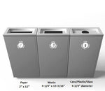 Magnuson L - VA1809L - JRWALL Wall - Mounted 14 - Gallon Laminate Waste Receptacle with Front Access Door and Rigid Liner (MAG - L - VA1809L - JRWALL) - SchoolOutlet