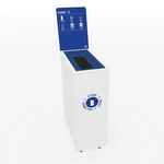 Magnuson L - VA1809L - JRWALL Wall - Mounted 14 - Gallon Laminate Waste Receptacle with Front Access Door and Rigid Liner (MAG - L - VA1809L - JRWALL) - SchoolOutlet