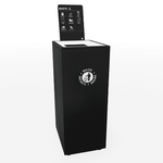 Magnuson L - VA1814L Valuta Laminate 32 - Gallon Waste Receptacle with Front Access Door and Steel Accents (MAG - L - VA1814L) - SchoolOutlet