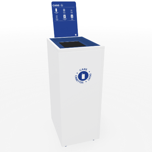 Magnuson L - VA1814L Valuta Laminate 32 - Gallon Waste Receptacle with Front Access Door and Steel Accents (MAG - L - VA1814L) - SchoolOutlet