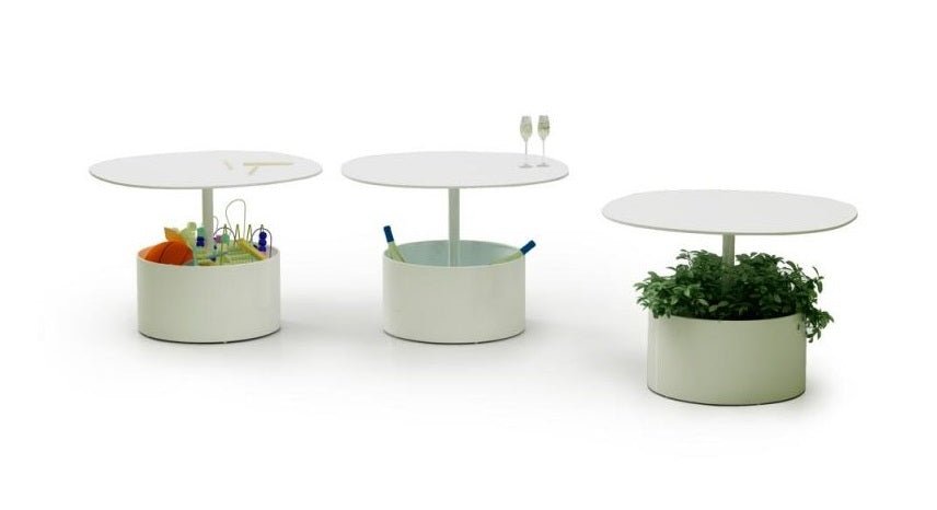 Magnuson Biophilic Architectural Pedestal Storage Table 27.625"W x 19.75"H (MAG - LAURA) - SchoolOutlet