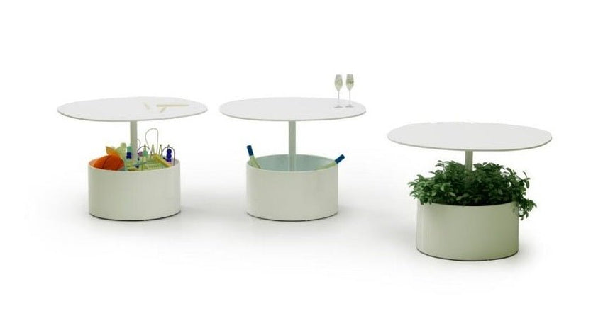 Magnuson Biophilic Architectural Pedestal Storage Table 27.625"W x 19.75"H (MAG - LAURA) - SchoolOutlet