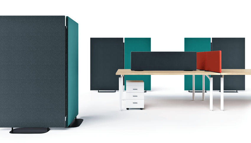 Magnuson Marea Mobile Acoustic Privacy Screen - 31.375"W x 11.375"D x 63"H (MAG - MA - 160 - 80) - SchoolOutlet