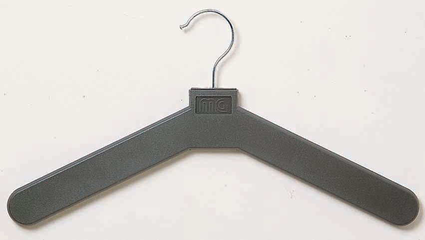 Magnuson High - Impact Polystyrene Open Hook Coat Hanger 100 - Pack 17"W x 0.75"D x 9"H (MAG - MG - 17PH - 100) - SchoolOutlet