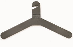 Magnuson Charcoal High-Impact Slotted Anti-Theft Coat Hanger 24-Pack 17"W x 0.75"D x 8.88"H (MAG-MG-17PM-24)