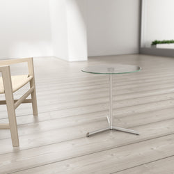 Magnuson Lacquered MDF Circular Y-Base Side Table 17.75"Dia (MAG-MILL-M)