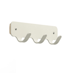 Magnuson Painted Steel 3 - Hook Strip with Wood Backplate (MAG - NOMIS - 3) - SchoolOutlet