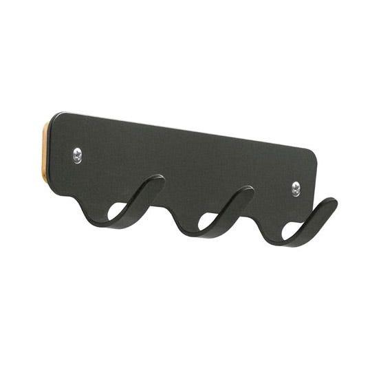 Magnuson Painted Steel 3 - Hook Strip with Wood Backplate (MAG - NOMIS - 3) - SchoolOutlet