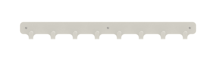 Magnuson Painted Steel 8 - Hook Strip with Wood Backplate (MAG - NOMIS - 8) - SchoolOutlet