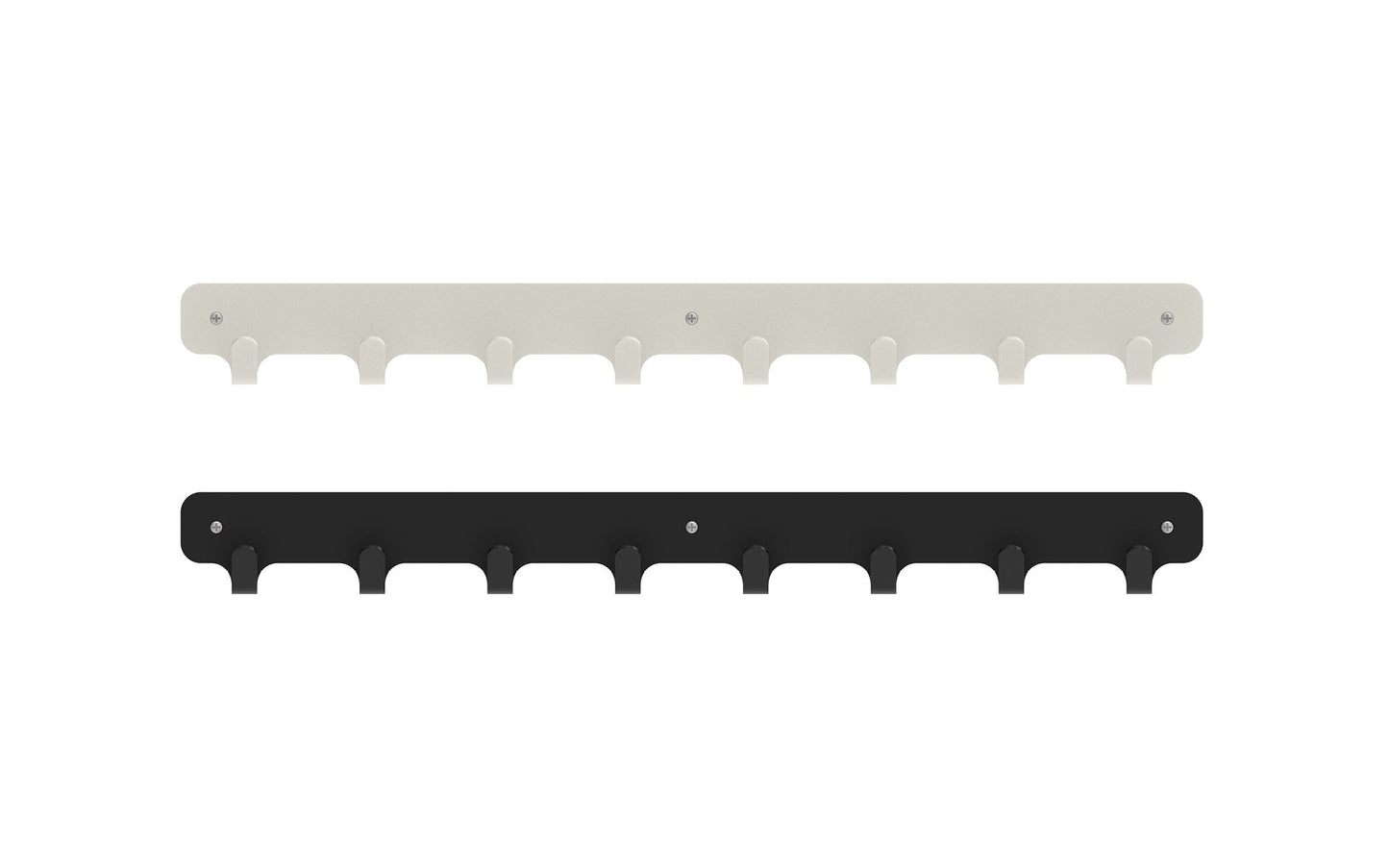 Magnuson Painted Steel 8 - Hook Strip with Wood Backplate (MAG - NOMIS - 8) - SchoolOutlet