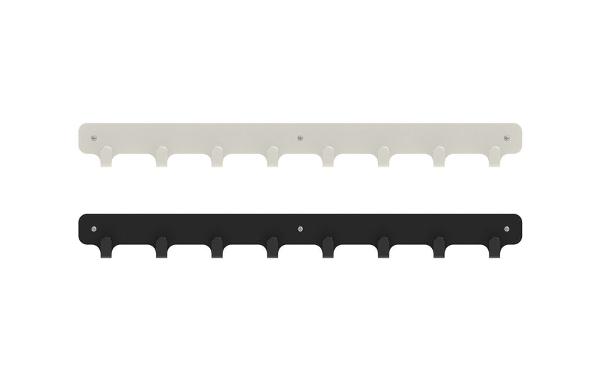 Magnuson Painted Steel 8 - Hook Strip with Wood Backplate (MAG - NOMIS - 8) - SchoolOutlet