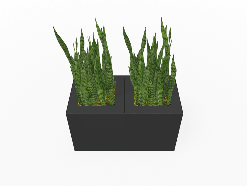 Magnuson Double - Compartment Wide Painted Steel Indoor Planter with Dual Removable Tops and Internal Liners (MAG - PIC - 2x30 - PL - PL - XXX) - SchoolOutlet