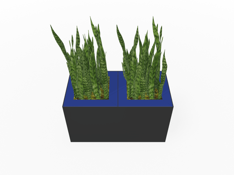Magnuson Double - Compartment Wide Painted Steel Indoor Planter with Dual Removable Tops and Internal Liners (MAG - PIC - 2x30 - PL - PL - XXX) - SchoolOutlet