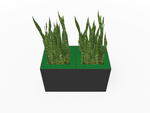 Magnuson Double - Compartment Wide Painted Steel Indoor Planter with Dual Removable Tops and Internal Liners (MAG - PIC - 2x30 - PL - PL - XXX) - SchoolOutlet