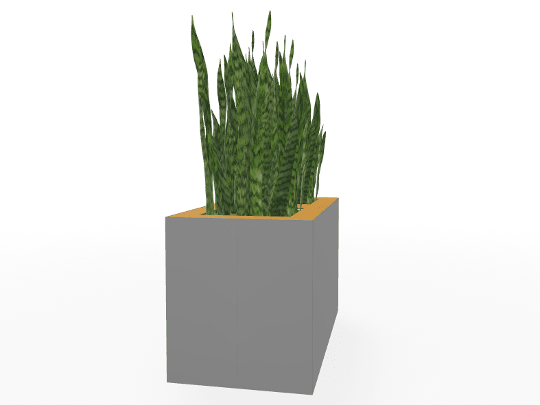 Magnuson Double - Compartment Wide Painted Steel Indoor Planter with Dual Removable Tops and Internal Liners (MAG - PIC - 2x30 - PL - PL - XXX) - SchoolOutlet
