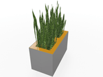 Magnuson Double - Compartment Wide Painted Steel Indoor Planter with Dual Removable Tops and Internal Liners (MAG - PIC - 2x30 - PL - PL - XXX) - SchoolOutlet