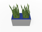 Magnuson Double - Compartment Wide Painted Steel Indoor Planter with Dual Removable Tops and Internal Liners (MAG - PIC - 2x30 - PL - PL - XXX) - SchoolOutlet