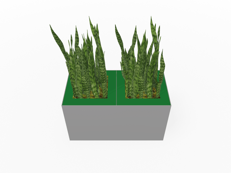 Magnuson Double - Compartment Wide Painted Steel Indoor Planter with Dual Removable Tops and Internal Liners (MAG - PIC - 2x30 - PL - PL - XXX) - SchoolOutlet