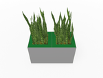 Magnuson Double - Compartment Wide Painted Steel Indoor Planter with Dual Removable Tops and Internal Liners (MAG - PIC - 2x30 - PL - PL - XXX) - SchoolOutlet