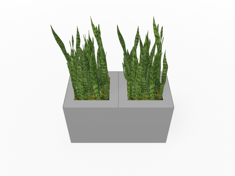 Magnuson Double - Compartment Wide Painted Steel Indoor Planter with Dual Removable Tops and Internal Liners (MAG - PIC - 2x30 - PL - PL - XXX) - SchoolOutlet
