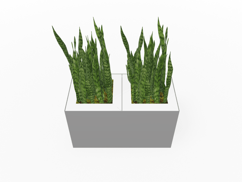Magnuson Double - Compartment Wide Painted Steel Indoor Planter with Dual Removable Tops and Internal Liners (MAG - PIC - 2x30 - PL - PL - XXX) - SchoolOutlet