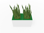 Magnuson Double - Compartment Wide Painted Steel Indoor Planter with Dual Removable Tops and Internal Liners (MAG - PIC - 2x30 - PL - PL - XXX) - SchoolOutlet