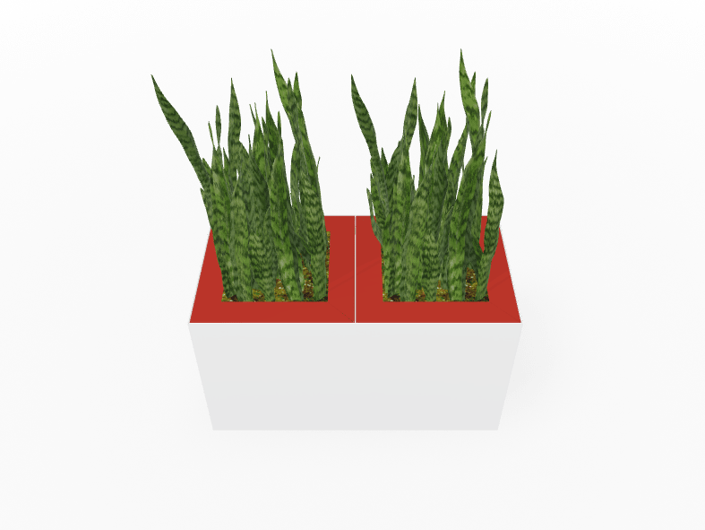 Magnuson Double - Compartment Wide Painted Steel Indoor Planter with Dual Removable Tops and Internal Liners (MAG - PIC - 2x30 - PL - PL - XXX) - SchoolOutlet