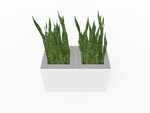 Magnuson Double - Compartment Wide Painted Steel Indoor Planter with Dual Removable Tops and Internal Liners (MAG - PIC - 2x30 - PL - PL - XXX) - SchoolOutlet