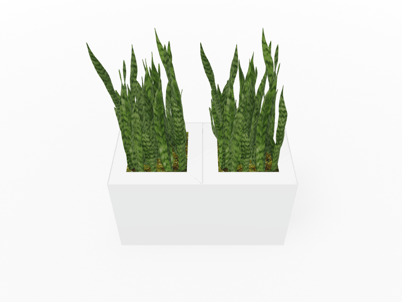 Magnuson Double - Compartment Wide Painted Steel Indoor Planter with Dual Removable Tops and Internal Liners (MAG - PIC - 2x30 - PL - PL - XXX) - SchoolOutlet