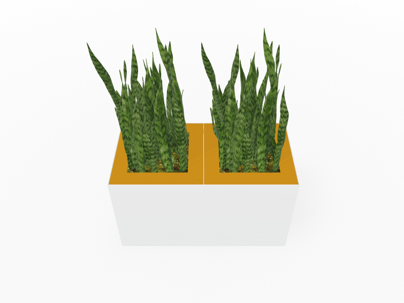 Magnuson Double - Compartment Wide Painted Steel Indoor Planter with Dual Removable Tops and Internal Liners (MAG - PIC - 2x30 - PL - PL - XXX) - SchoolOutlet
