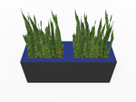 Magnuson Double - Compartment Wide Painted Steel Indoor Planter with Dual Removable Tops and Internal Liners (MAG - PIC - 2x45R - PL - PL - XXX) - SchoolOutlet