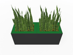 Magnuson Double - Compartment Wide Painted Steel Indoor Planter with Dual Removable Tops and Internal Liners (MAG - PIC - 2x45R - PL - PL - XXX) - SchoolOutlet