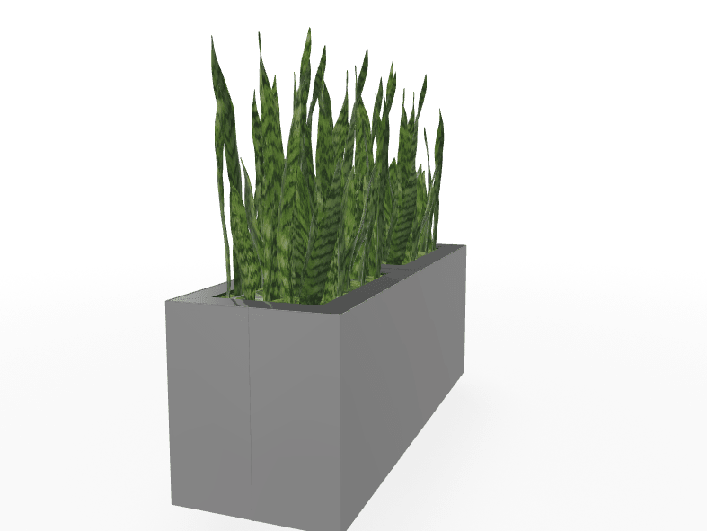 Magnuson Double - Compartment Wide Painted Steel Indoor Planter with Dual Removable Tops and Internal Liners (MAG - PIC - 2x45R - PL - PL - XXX) - SchoolOutlet
