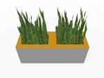 Magnuson Double - Compartment Wide Painted Steel Indoor Planter with Dual Removable Tops and Internal Liners (MAG - PIC - 2x45R - PL - PL - XXX) - SchoolOutlet