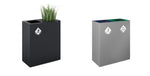 Magnuson PIC - 2x60 32 - Gallon Double - Compartment Painted Steel Waste & Recycling Receptacle (MAG - PIC - 2x60) - SchoolOutlet