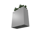 Magnuson Double - Compartment Wide Painted Steel Indoor Planter with Dual Removable Tops and Internal Liners (MAG - PIC - 2x60 - PL - PL - XXX) - SchoolOutlet