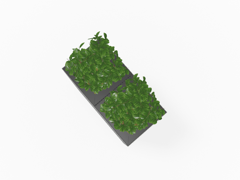 Magnuson Double - Compartment Wide Painted Steel Indoor Planter with Dual Removable Tops and Internal Liners (MAG - PIC - 2x60 - PL - PL - XXX) - SchoolOutlet