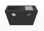 Magnuson PIC - 2x90R 48 - Gallon Double - Stream Rectangular Steel Waste & Recycling Receptacle (MAG - PIC - 2x90R) - SchoolOutlet