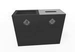 Magnuson PIC - 2x90R 48 - Gallon Double - Stream Rectangular Steel Waste & Recycling Receptacle (MAG - PIC - 2x90R) - SchoolOutlet