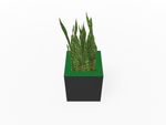 Magnuson Square Single - Compartment Painted Steel Indoor Planter with Removable Top and Internal Liner (MAG - PIC - 30 - PL - XXX) - SchoolOutlet