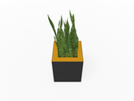 Magnuson Square Single - Compartment Painted Steel Indoor Planter with Removable Top and Internal Liner (MAG - PIC - 30 - PL - XXX) - SchoolOutlet